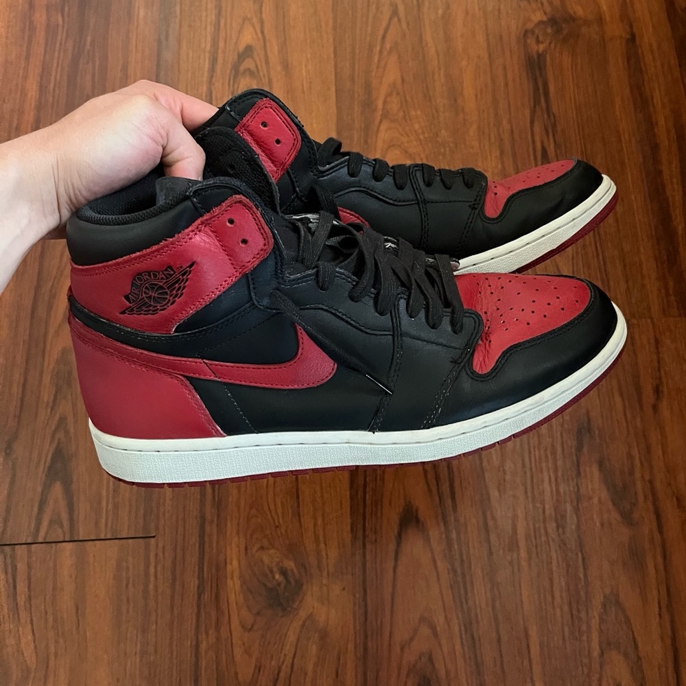 Men’s Nike Jordan 1 Bred Banned Size 13